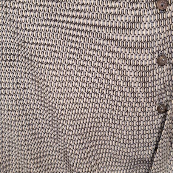 Fleur Bleue geometric tunic top with tie waist - Picture 4 of 8